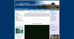 Desktop Screenshot of fbcpaloshills.org